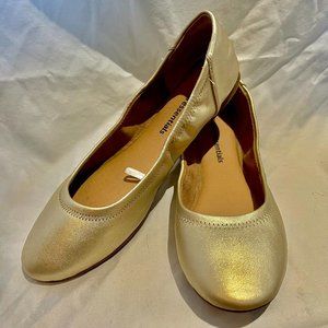 Amazon Essentials Women's Belice Ballet Flat - Gold (8.5)